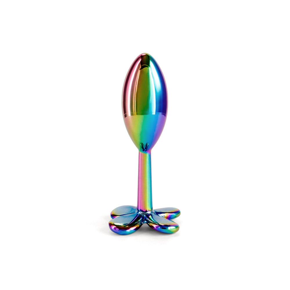 Metal Butt Plug - Jewel Rear Assets Clover Multicolor Holographic