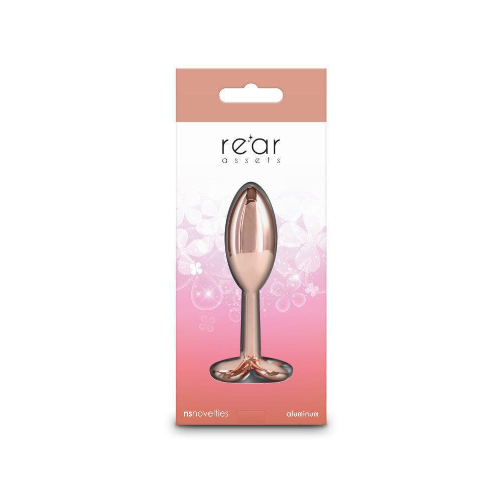 Metal Butt Plug - Jewel Rear Assets Clover Rose Gold