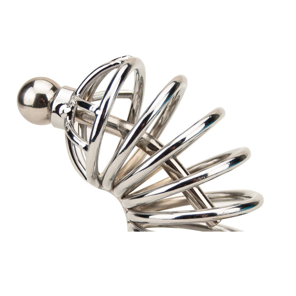 Metal Penis Cage Impound Corkscrew