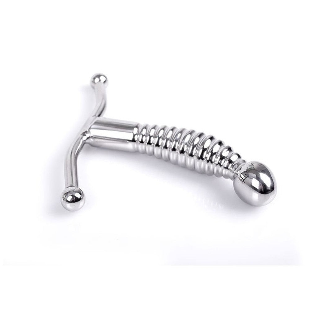 Metal Ribbed Prostate Stimulator Kiotos