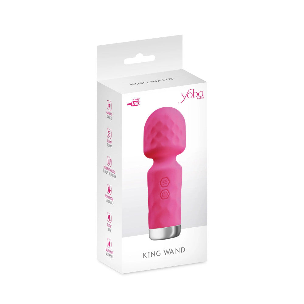 Mini Wand Massager Yoba King Wand Pink