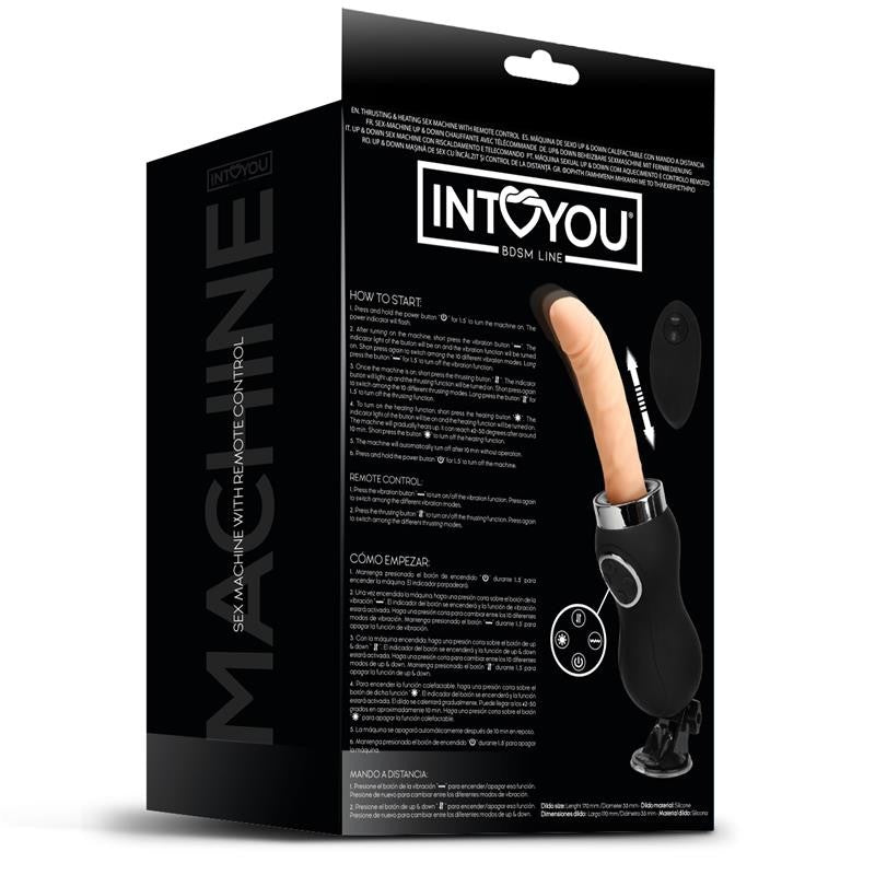 Mini sex machine with dildo and remote Into You Machine