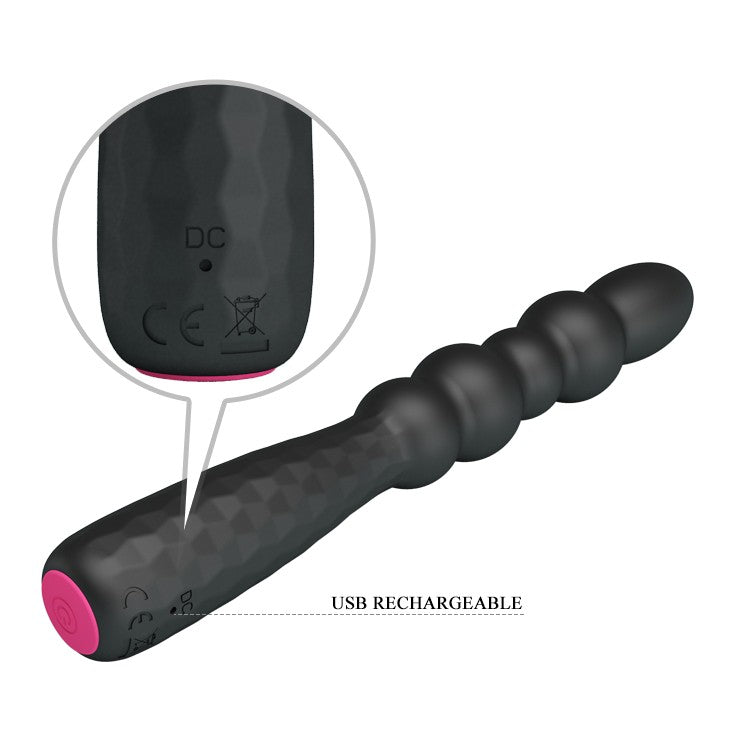 Monroe Rechargeable Vibrating Anal Stimulator Black