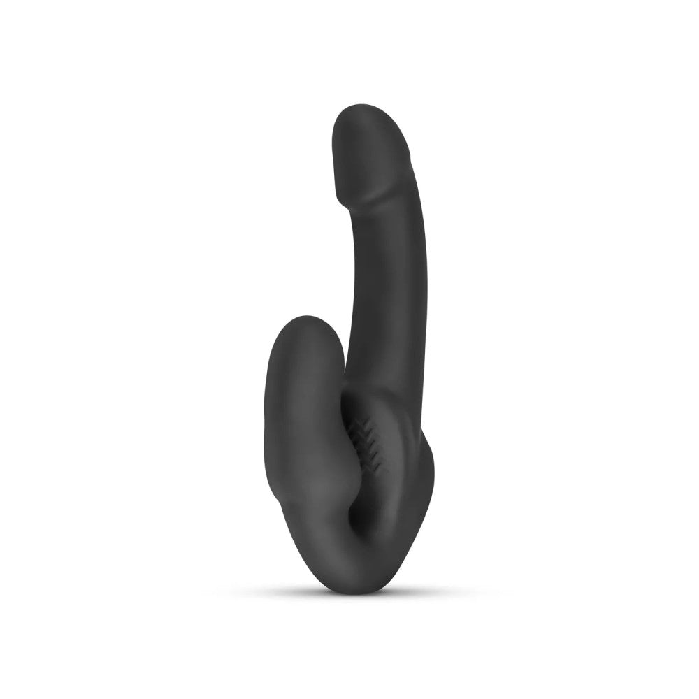 Morgan strapless double silicone dildo