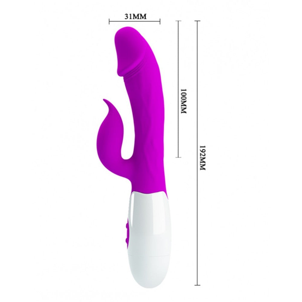 Multifunctional rabbit vibrator made of silicone Peter