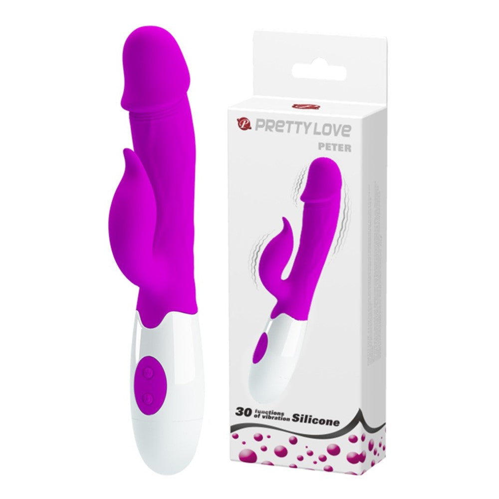 Multifunctional rabbit vibrator made of silicone Peter