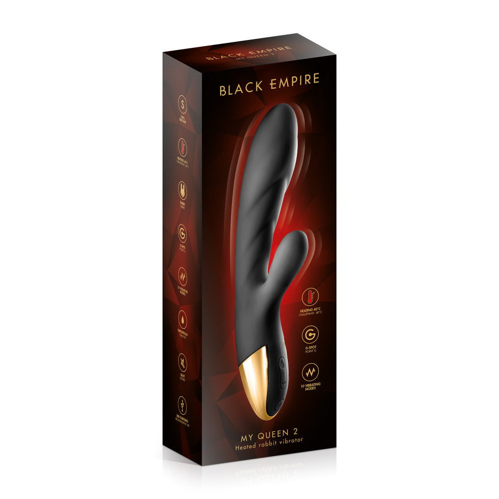 My Queen Rabbit Vibrator with Heating Effect Black