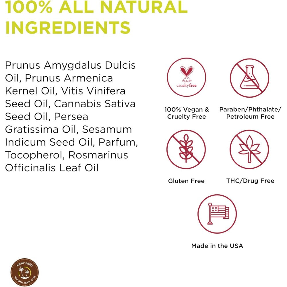Naked in the Woods Massage Oil with Hemp Oil 60 ml