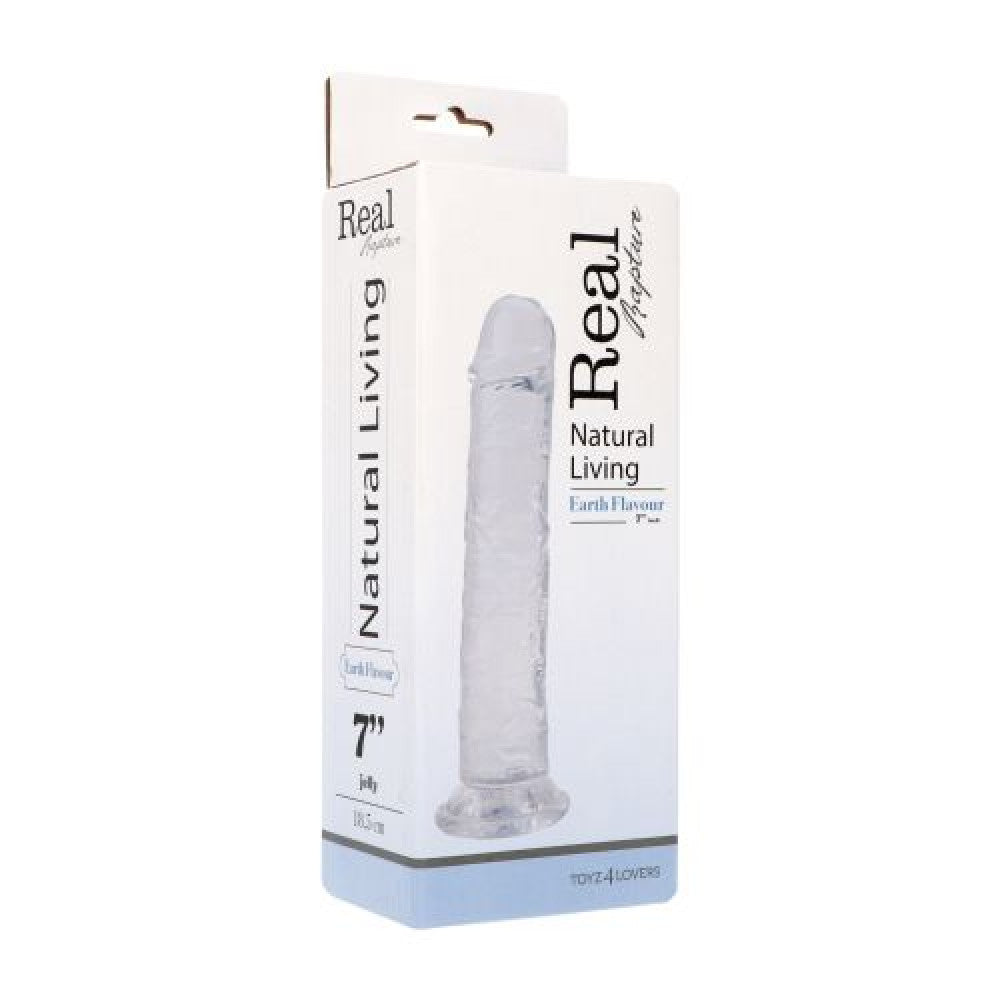 Natural Living 7" Transparent Flexible Realistic Dildo