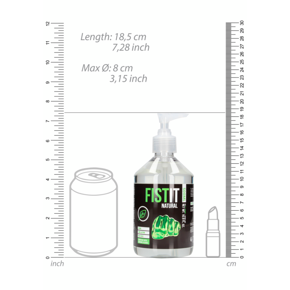 Fist It Natural Vegan Water-Based Lubricant 500 ml