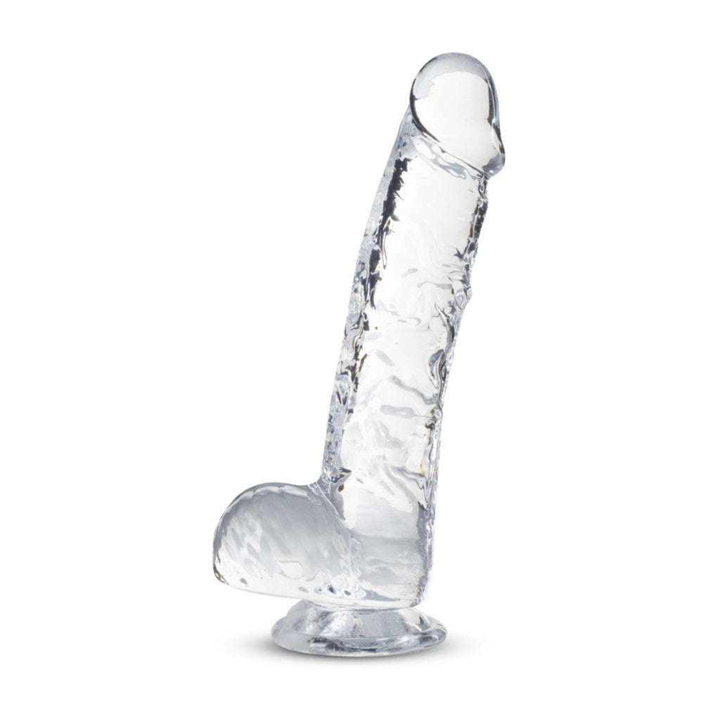 Naturally Yours Small Realistic Testicular Dildo 6" Clear