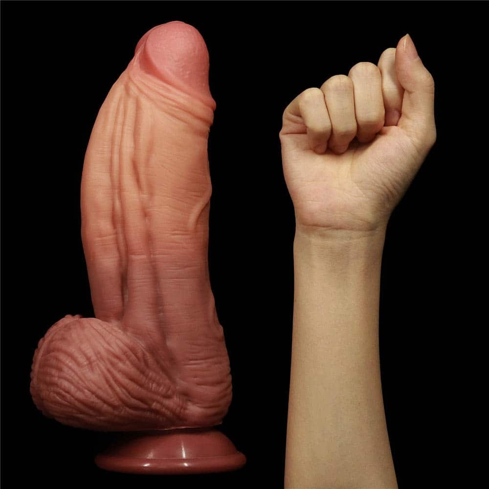 Nature Cock 10" Thick Dual Layer Realistic Silicone Dildo