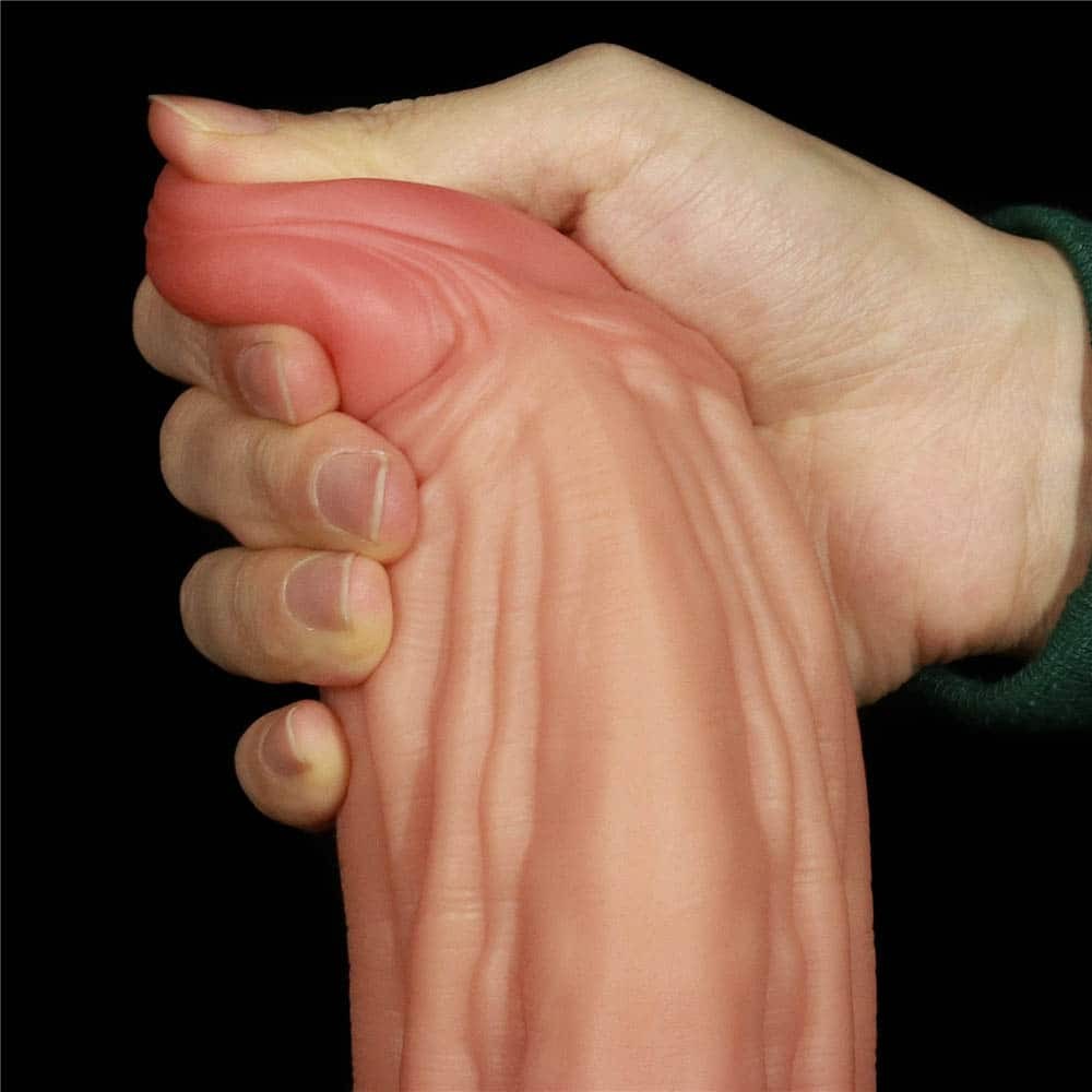 Nature Cock 10" Thick Dual Layer Realistic Silicone Dildo