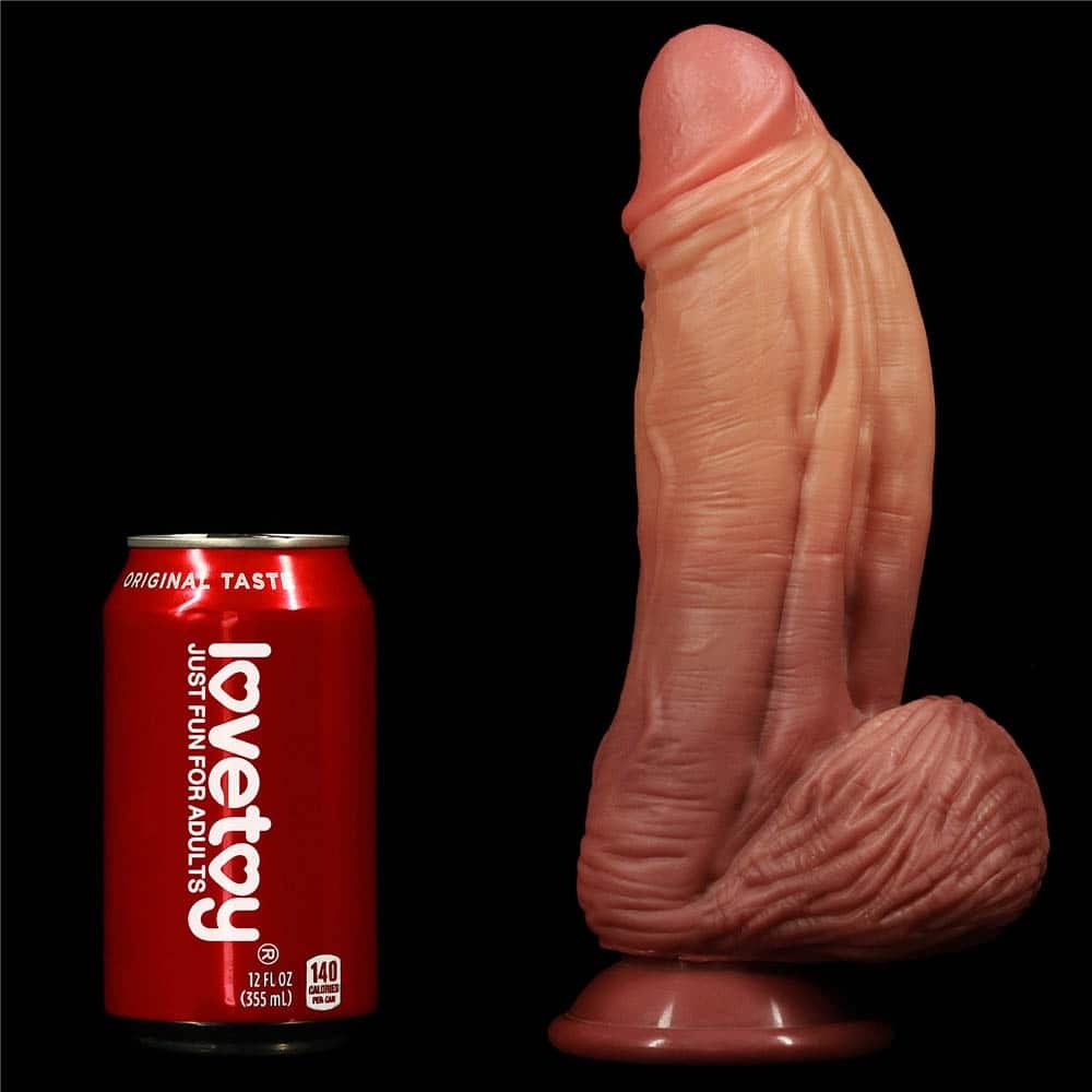 Nature Cock 10" Thick Dual Layer Realistic Silicone Dildo