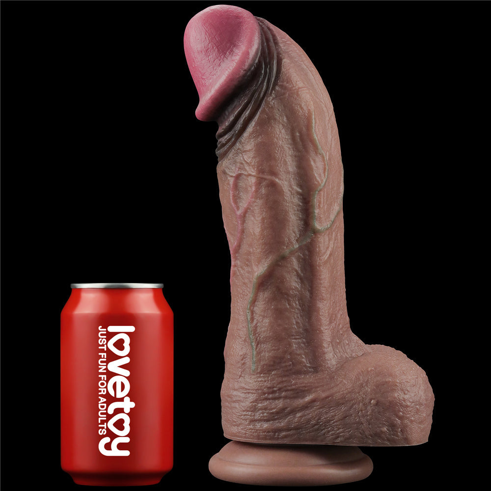 Nature Cock XXL 11" Large Dual Layer Realistic Silicone Dildo