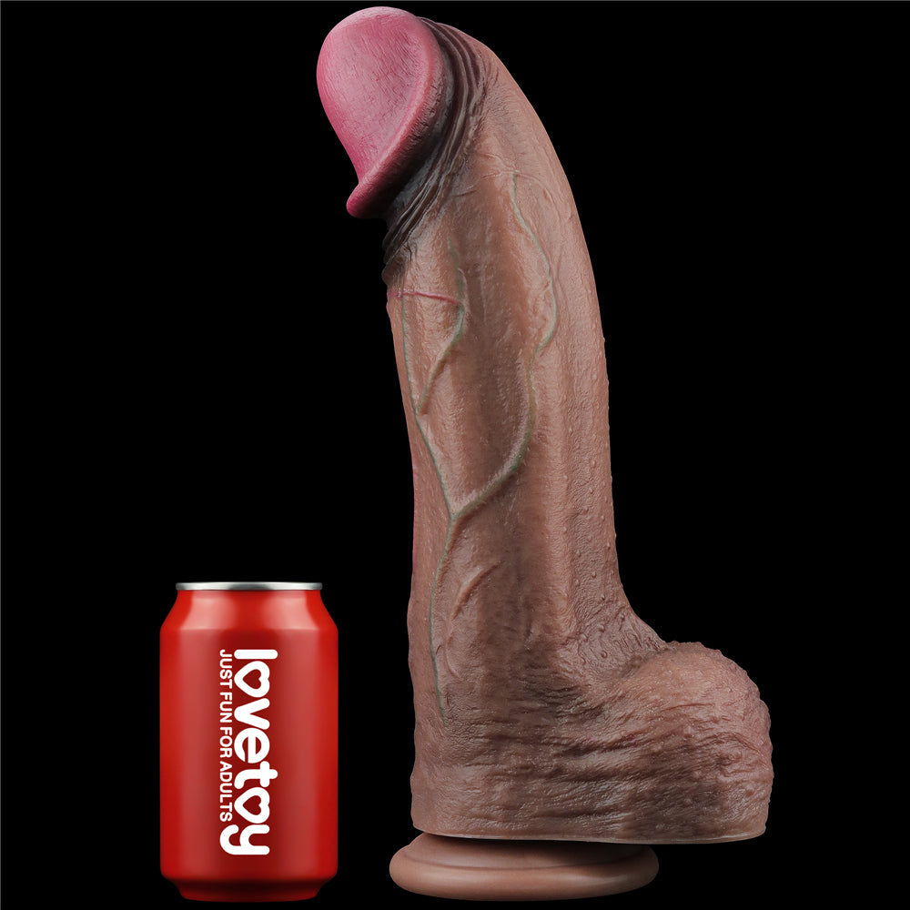 Nature Cock XXL 13" Huge Dual Layer Realistic Silicone Dildo