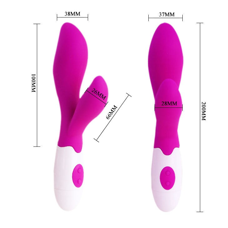 Newman 100% silicone rabbit vibrator with 2 motors