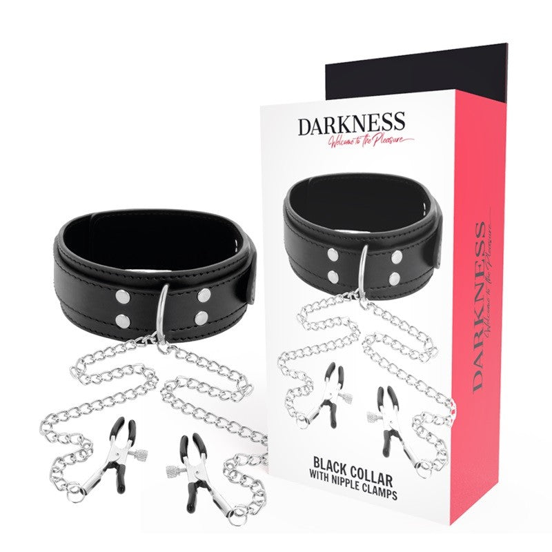 Nina - Darkness Adjustable Nipple Clip Collar