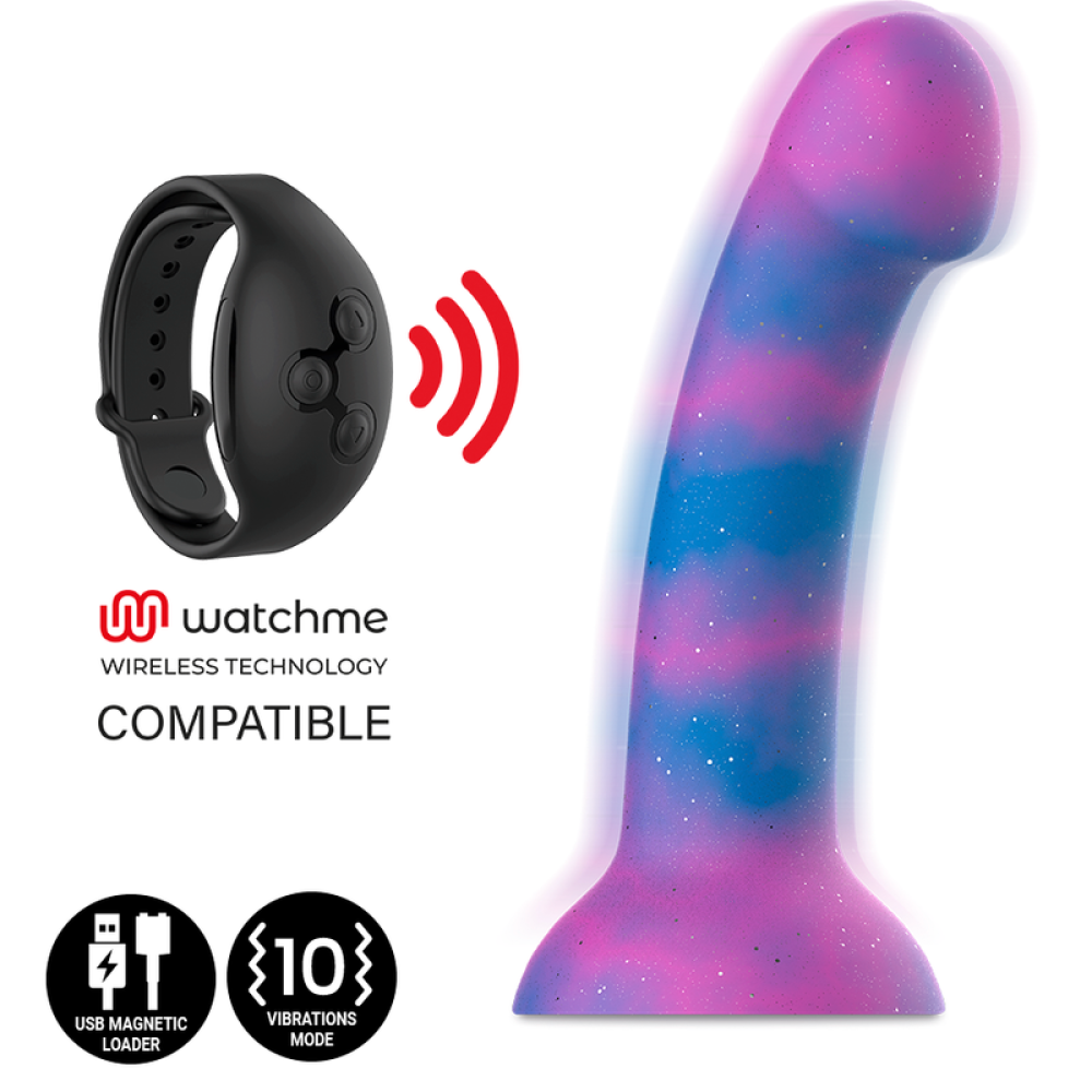 Nina - Dion Galactic Brocade Silicone Vibrating Dildo Size M