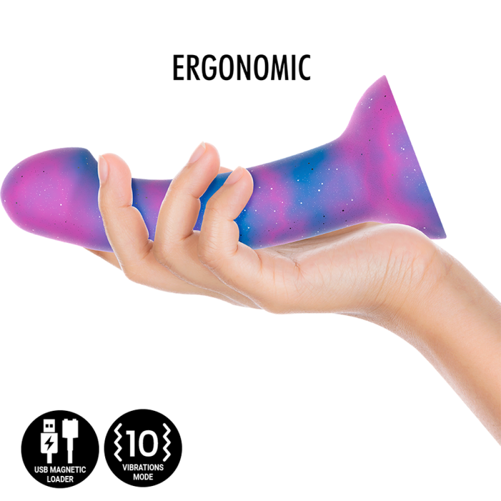 Nina - Dion Galactic Brocade Silicone Vibrating Dildo Size M