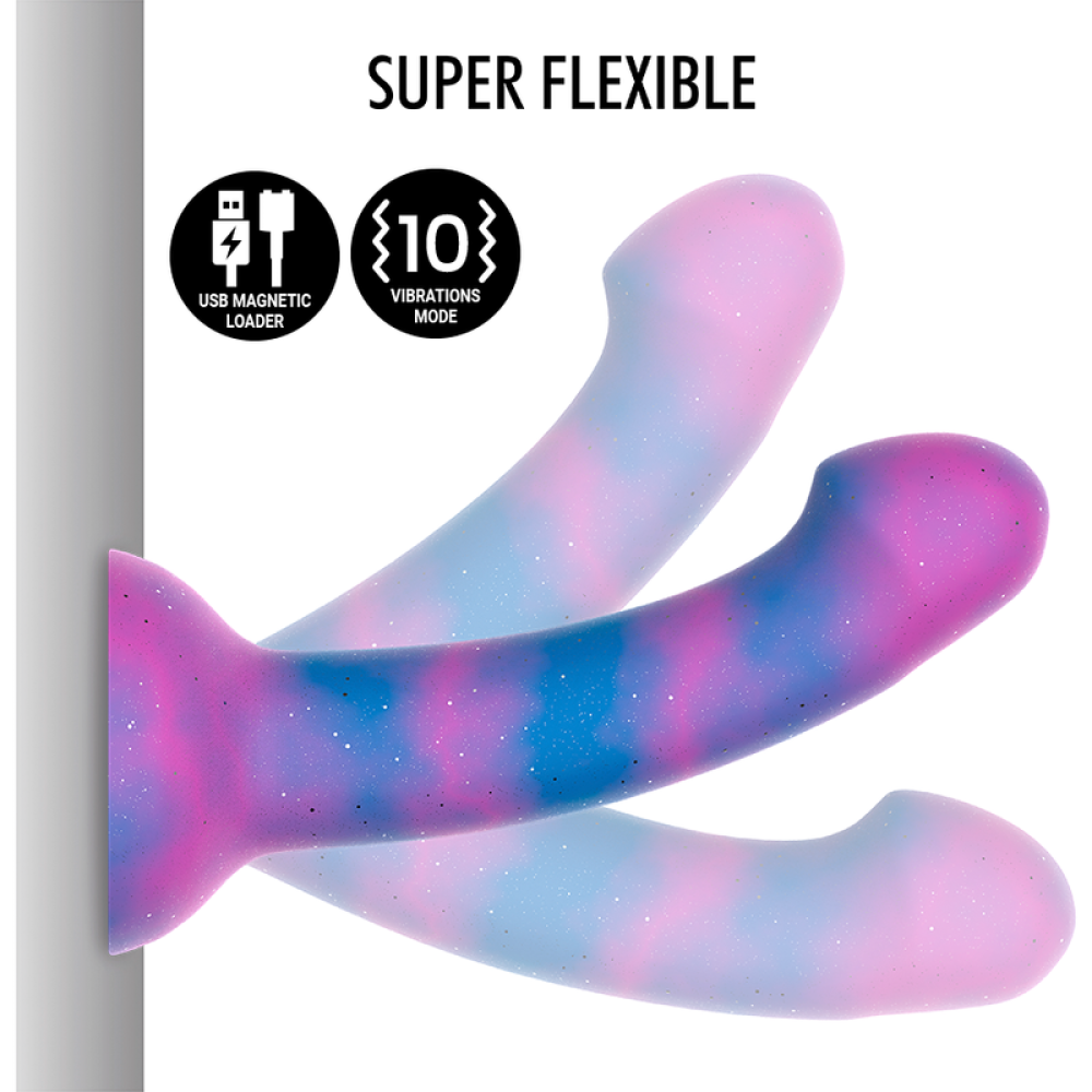 Nina - Dion Galactic Brocade Silicone Vibrating Dildo Size M