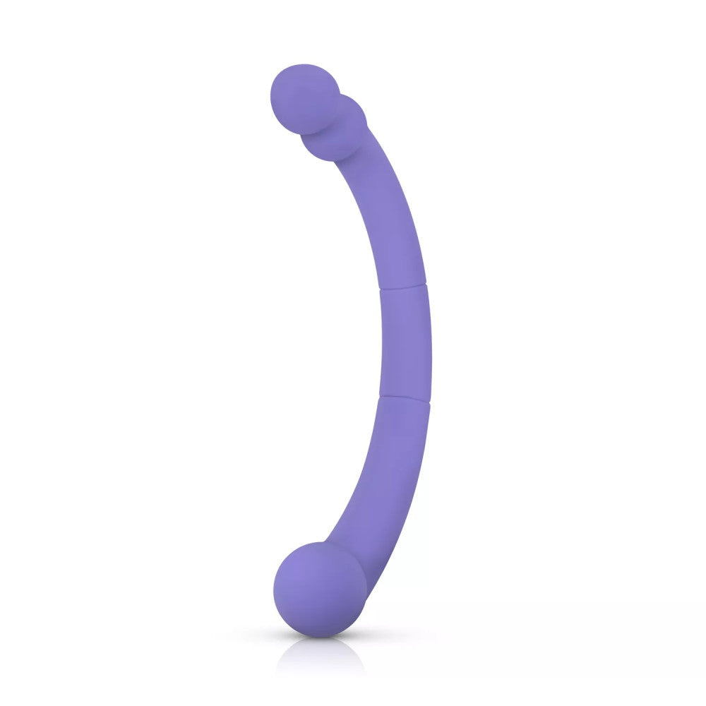 Nina - Double Ended Leah Rechargeable Silicone Vibrator Purple