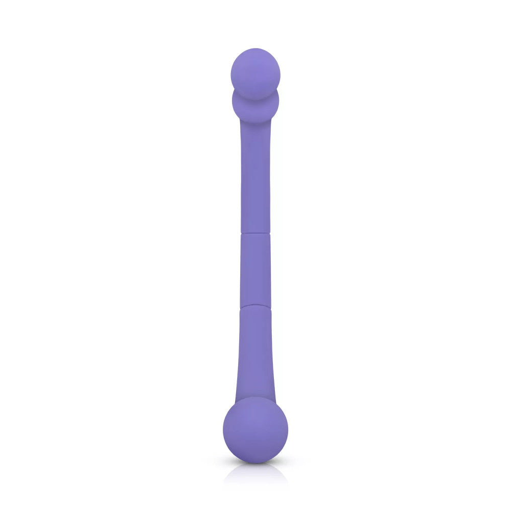 Nina - Double Ended Leah Rechargeable Silicone Vibrator Purple