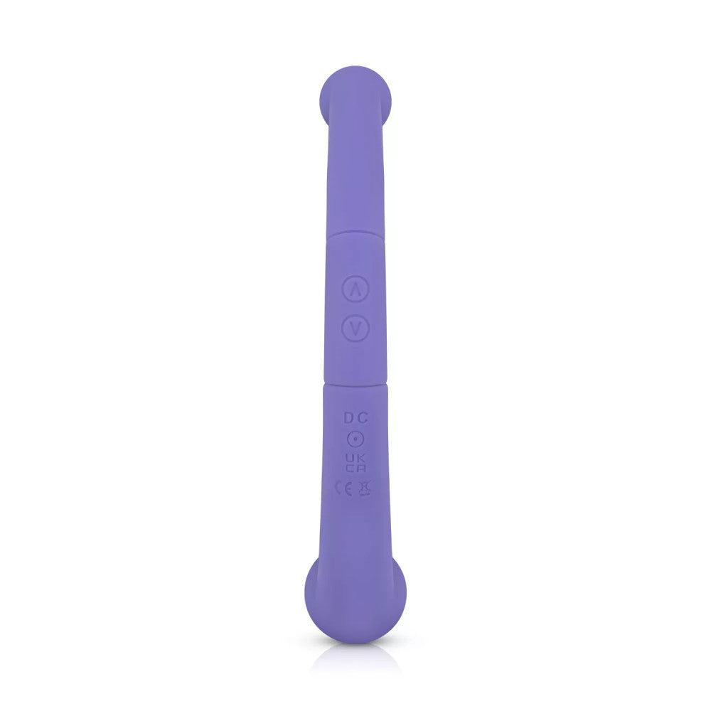 Nina - Double Ended Leah Rechargeable Silicone Vibrator Purple