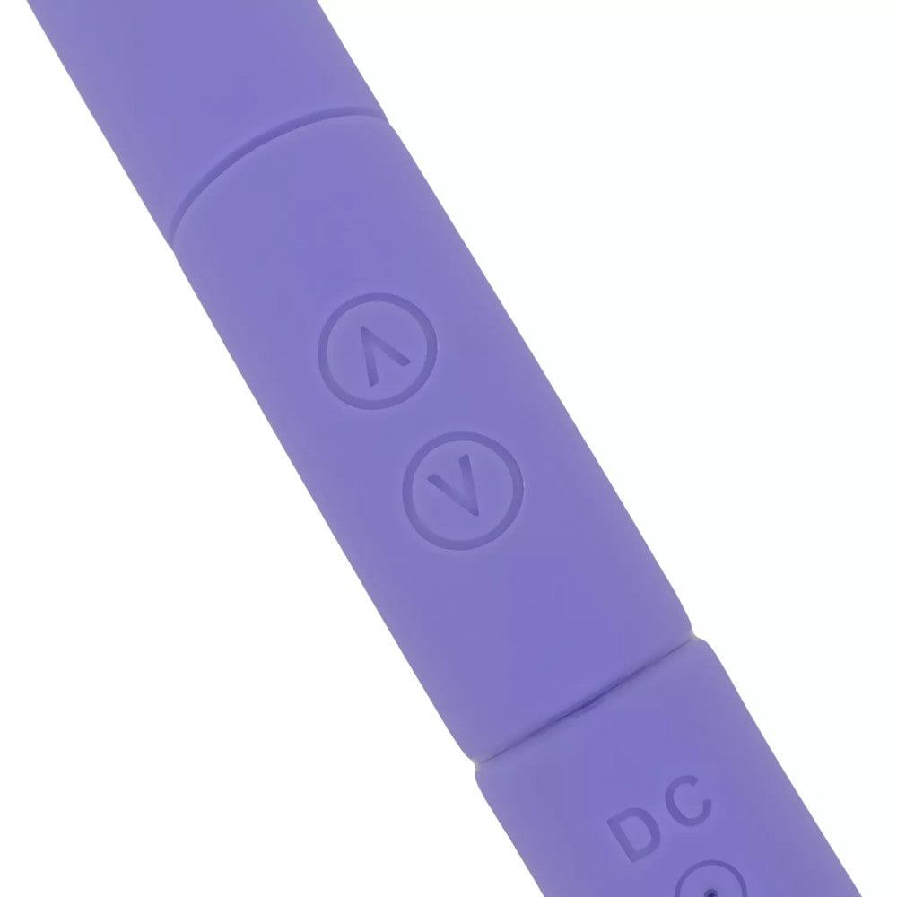 Nina - Double Ended Leah Rechargeable Silicone Vibrator Purple