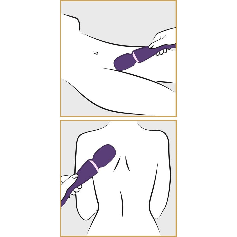 Nina - Luxury rechargeable massager with two attachments and App We-Vibe Wand purple