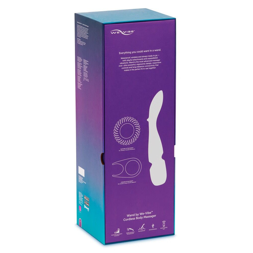 Nina - Luxury rechargeable massager with two attachments and App We-Vibe Wand purple