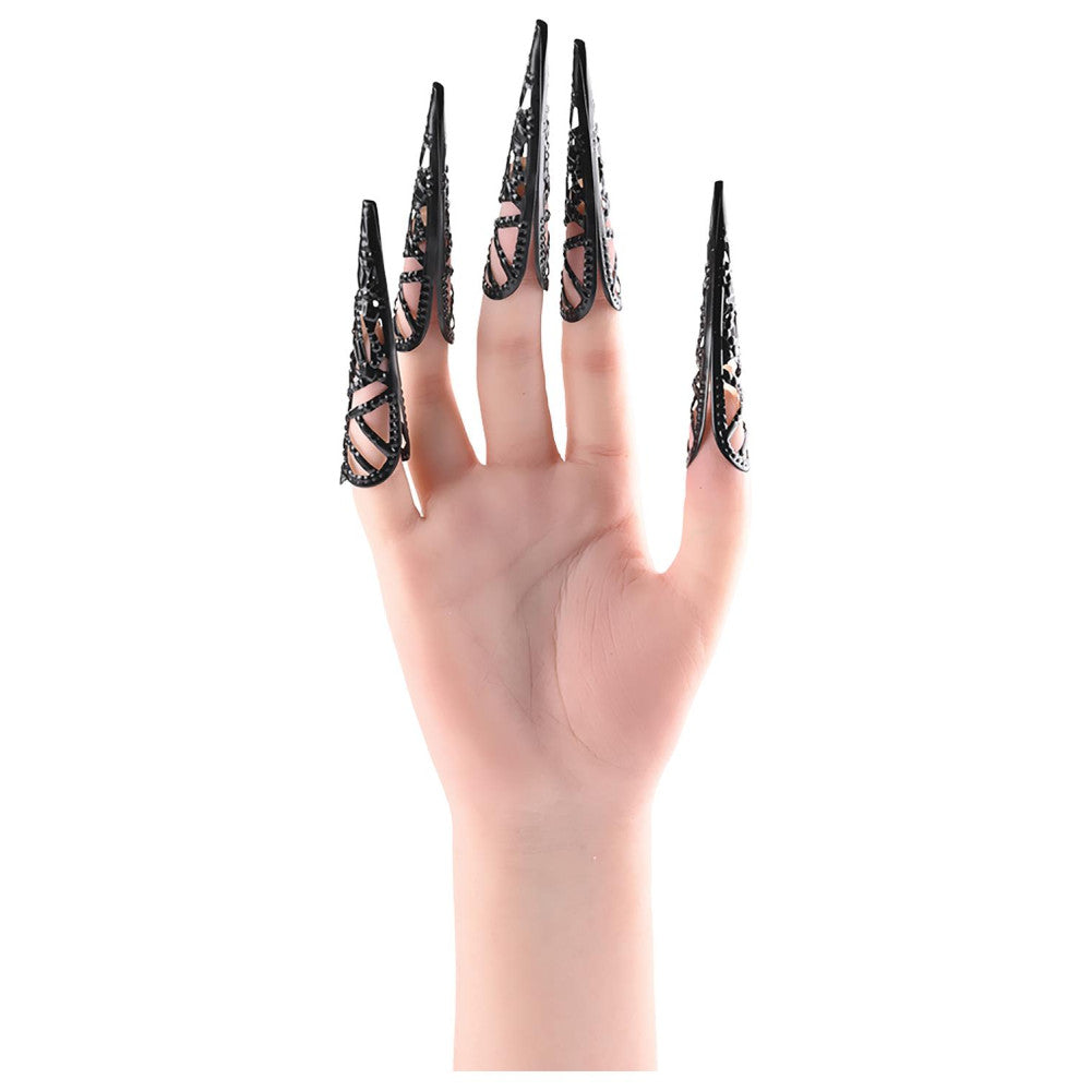 Nina - Metallic tips for tactile stimulation Sensory Fingertips black