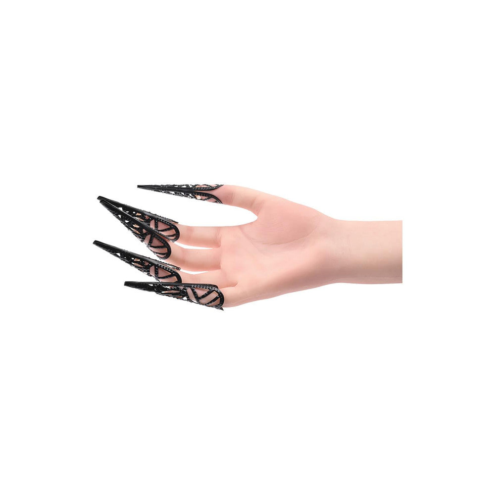 Nina - Metallic tips for tactile stimulation Sensory Fingertips black