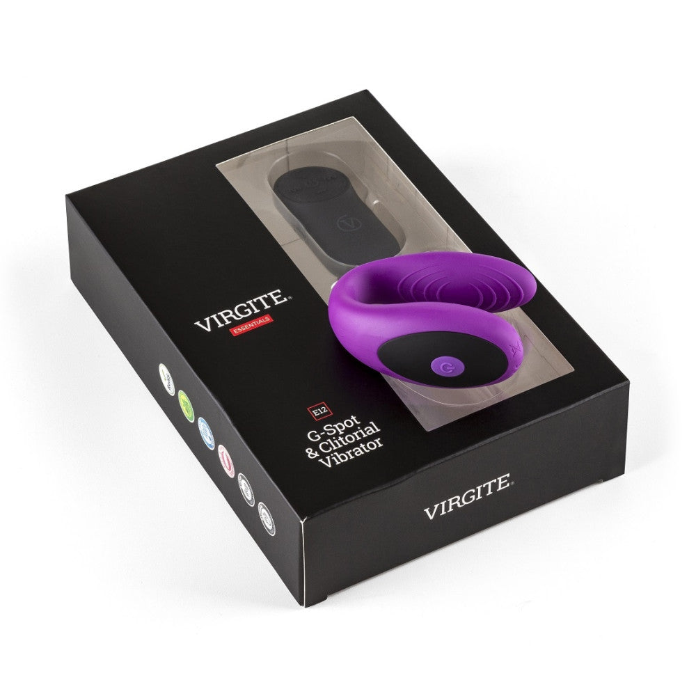 Nina - Out of Stock NEW - Virgite E12 Remote Control Rechargeable Vibrator for Couples Violet