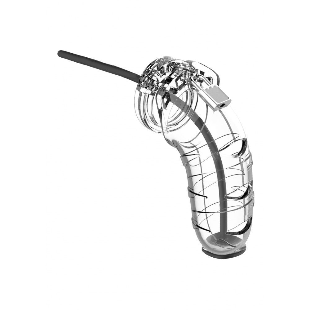 Nina - Penis cage with ManCage 17 urethral probe