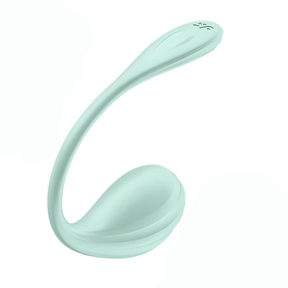 Satisfyer Smooth Petal Rechargeable Vibrating Egg with App Green