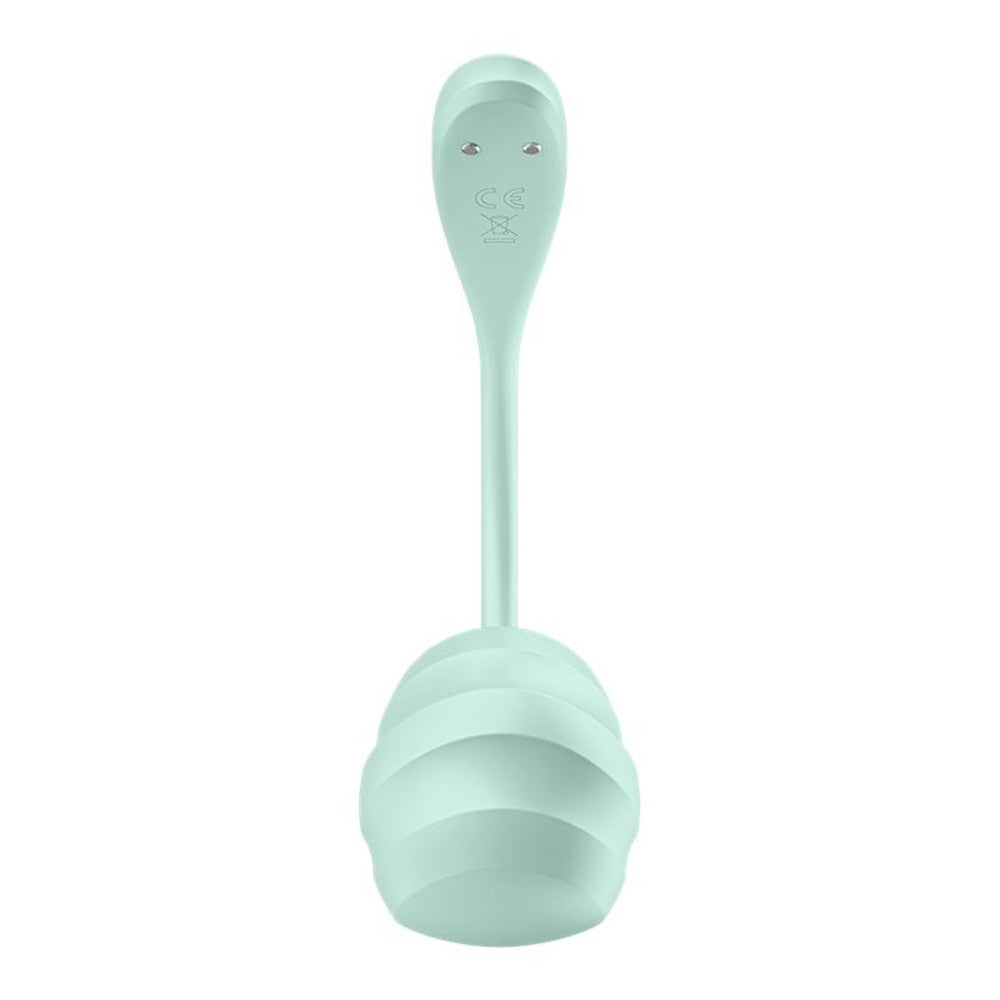 Satisfyer Smooth Petal Rechargeable Vibrating Egg with App Green