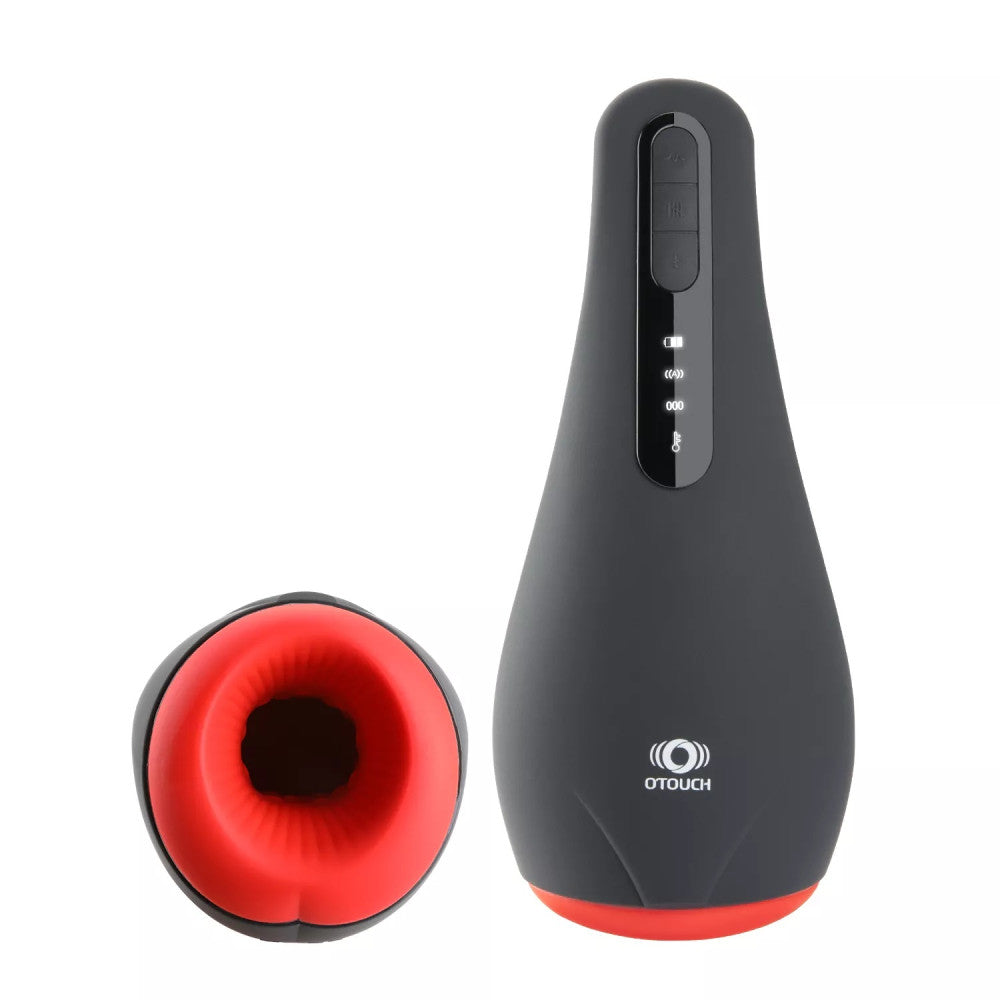 Nina - Rechargeable Vibrating and Warming Masturbator with LED Display Otouch Airturn 1