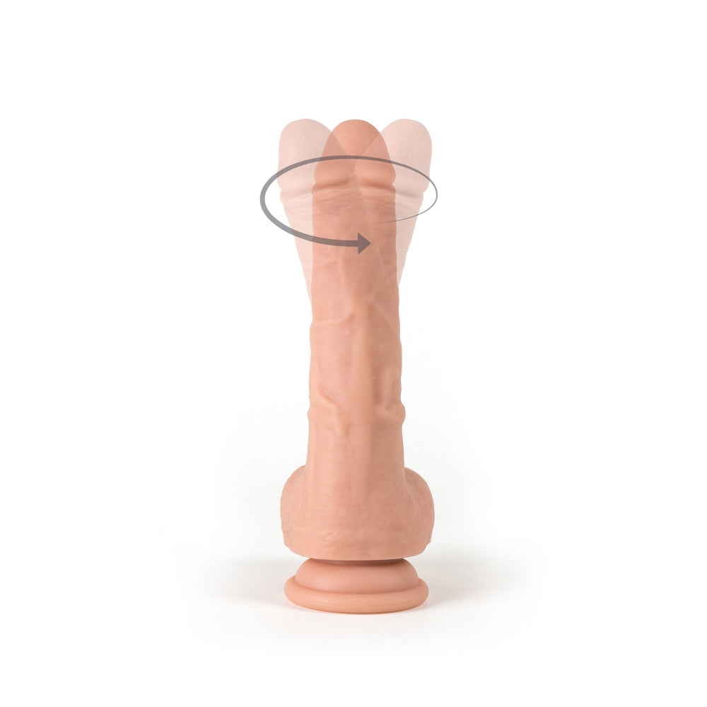 Nina - Rechargeable realistic dildo with rotation function and Virgite R9 remote control