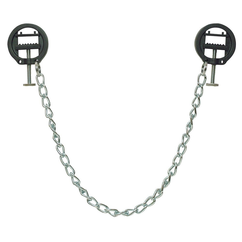 Nipple Clamps with Chain Fetish