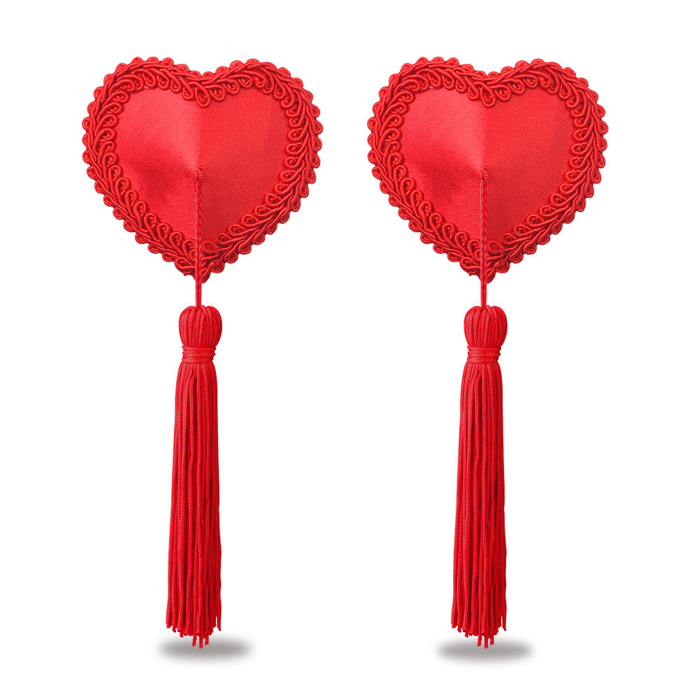 Nipple Pasties Hearts with Tassels Lovetoy