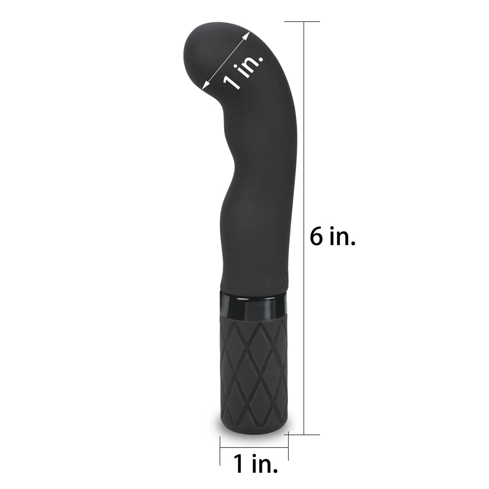 O-Sensual Silicone Rechargeable G-Spot Vibrator Black