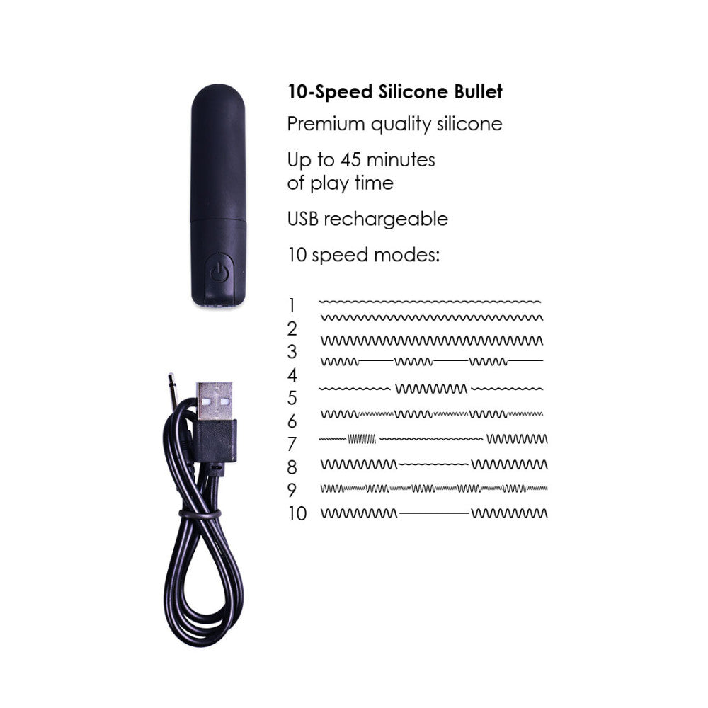 Ouch! Strap-On Briefs with Rechargeable Bullet Vibrator Size XS/S