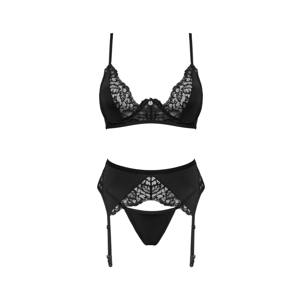 Obsessive Bellastia 3-piece Elegant Lingerie Set