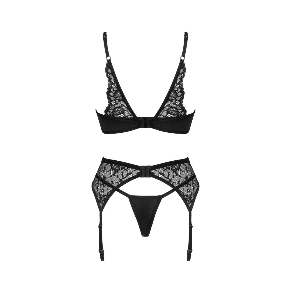 Obsessive Bellastia 3-piece Elegant Lingerie Set