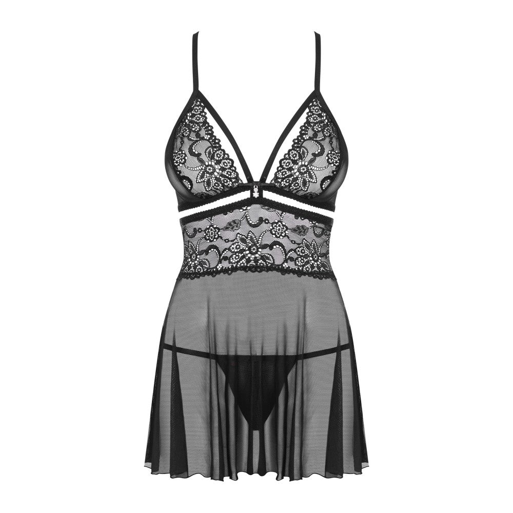 Obsessive Erotic Babydoll Dress & Thong Lingerie Set