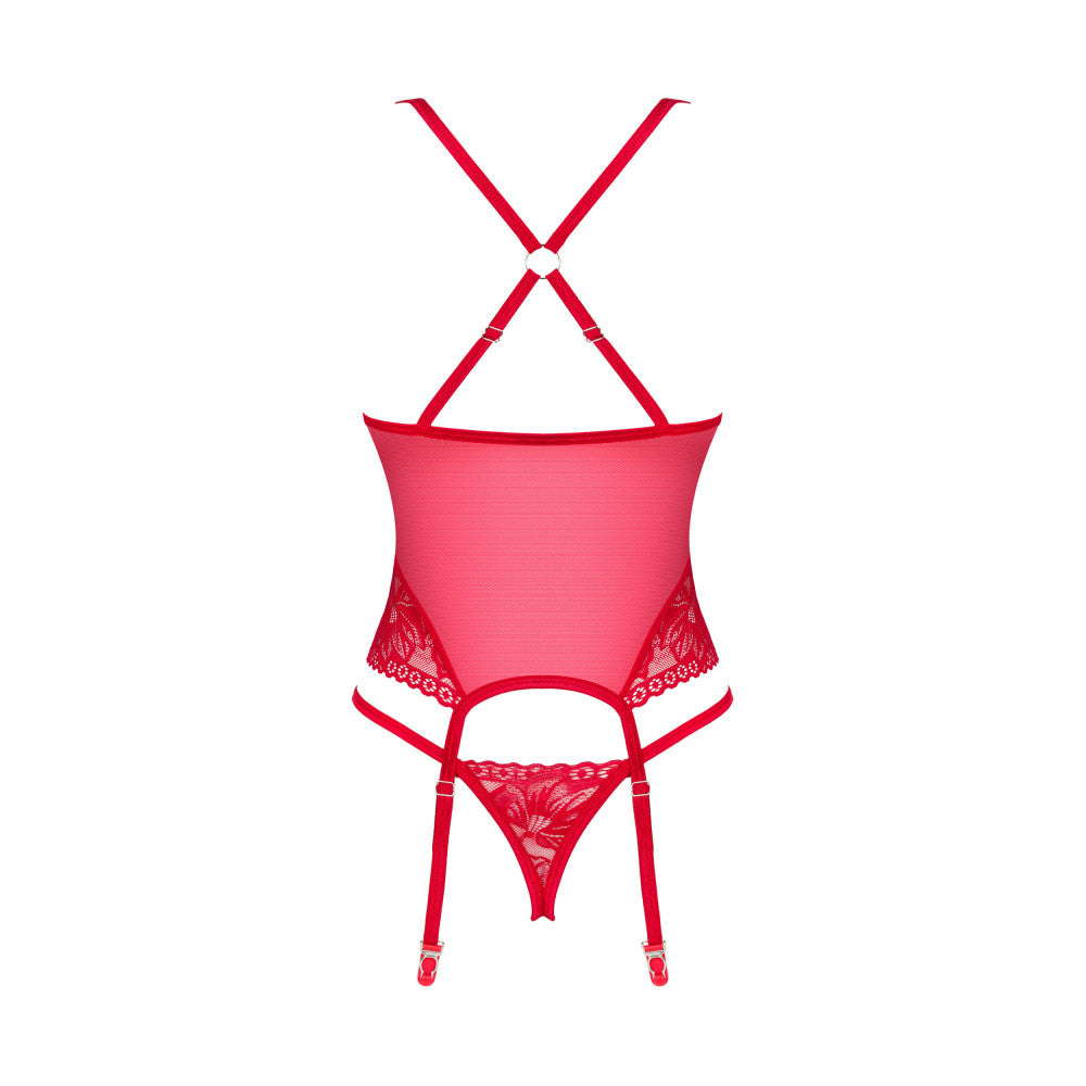 Obsessive Lacelove Erotic Corset & Thong Set