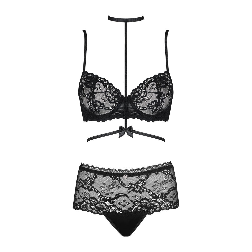 Obsessive Raquelia 3-Piece Lace Lingerie Set