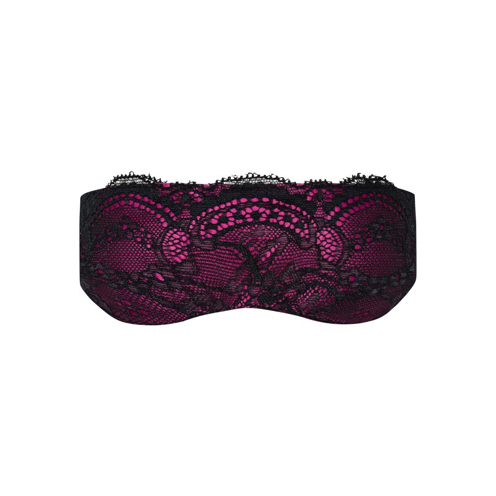 Obsessive Roseberry luxurious satin eye mask with lace