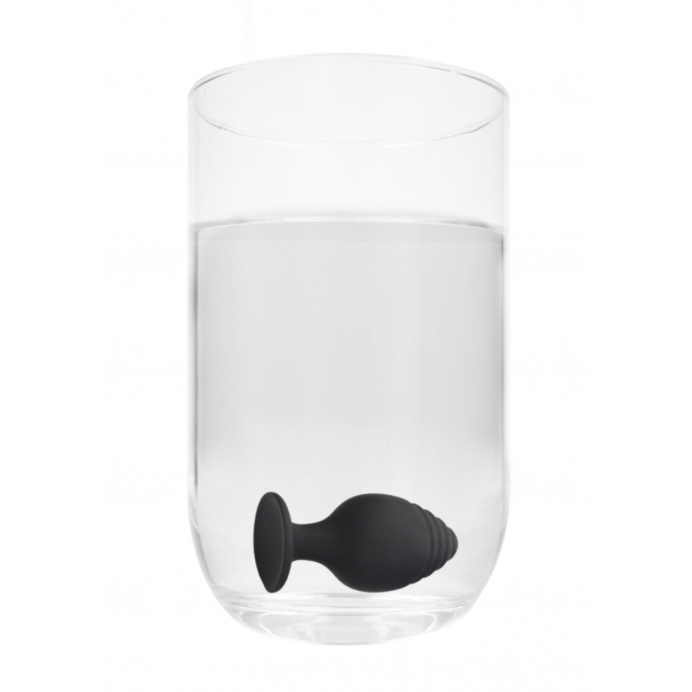 Ouch! Rippled Ribbed Silicone Butt Plugs Set of 3 pcs.